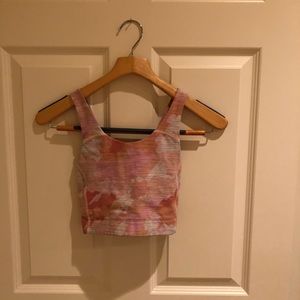 Outdoor Voices Pink Camo Sports Bra